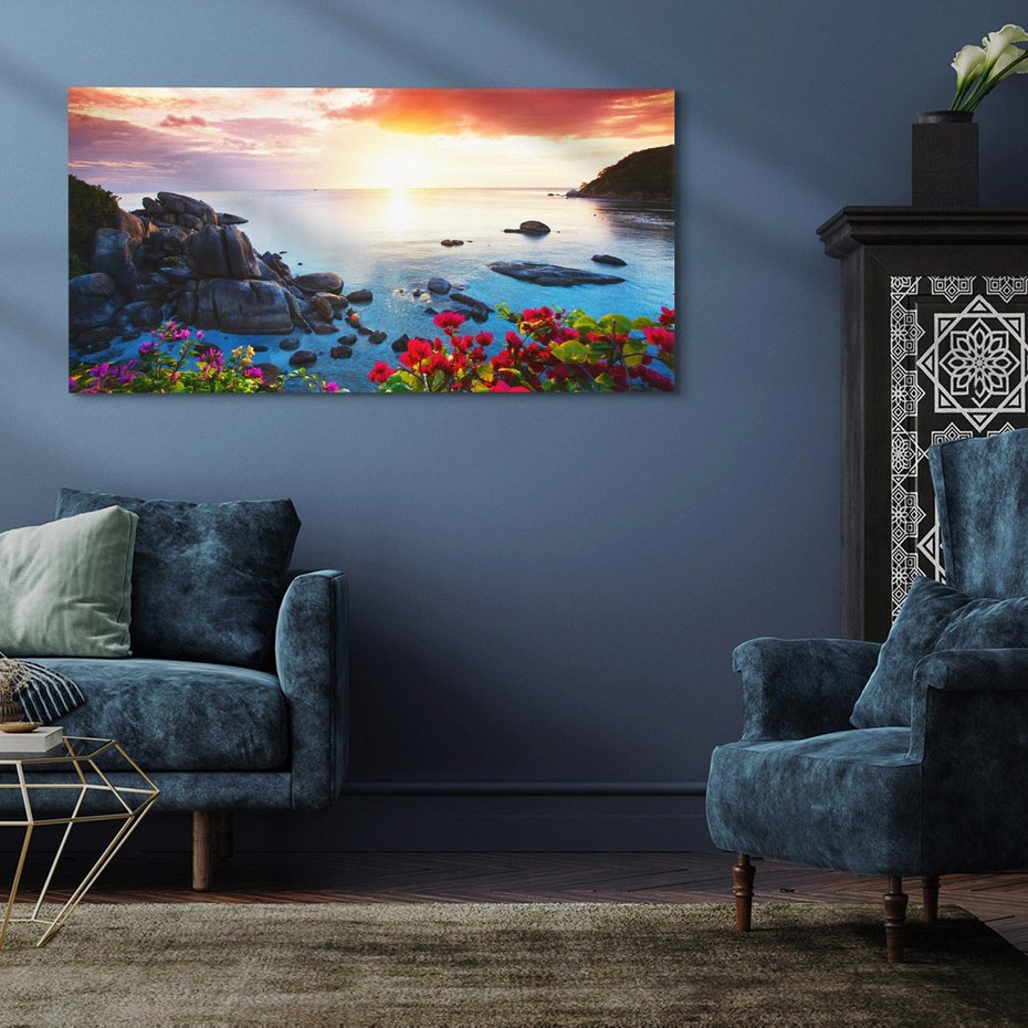 Obraz na płótnie 120x60 - Rajskie plaże Tajlandii - Tajlandia, plaża