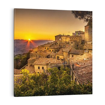 Obraz na płótnie 80x80 - Urok włoskiej przyrody - toscania, Włochy