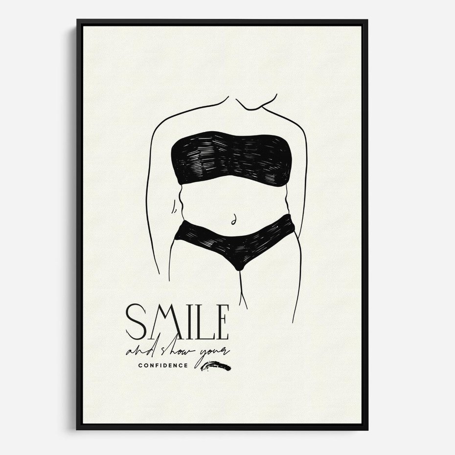 Obraz w ramie 50x70 - Opowieść Splątanych Energii - siła kobiecości, rysunek - rama czarna