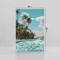 Obraz na płótnie 80x120 - Rajskie Wakacje - plaża, palmy