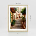 Plakat w ramie 30x40 - Uroczysta perspektywa uliczki - uliczka, perspektywa - rama drewno