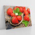 Obraz na płótnie 120x80 - Truskawki: owocowa ekstaza - truskawki, owoce