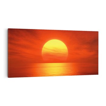 Obraz na płótnie 120x60 - Słońce nad morzem - słońce, morze