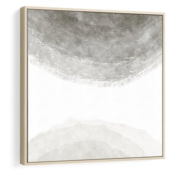 Obraz w ramie 50x50 - Impresje Energii - rozmyte cienie, abstrakcja - rama drewno