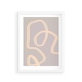Plakat w ramie 30x40 - Nowoczesne Odbicia - minimalistyczny obraz, nowoczesny - rama biała
