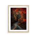 Plakat w ramie 30x40 - Jesienne Podróżowanie - fotografia, jesień - rama drewno