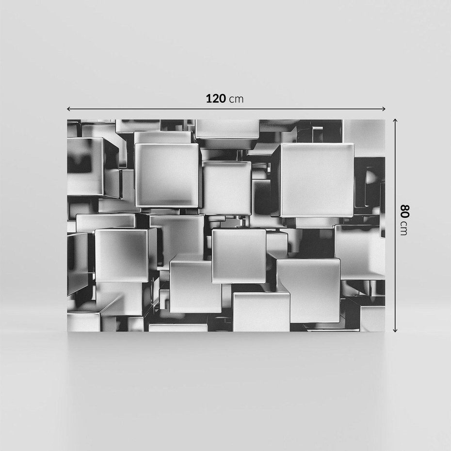 Obraz na płótnie 120x80 - Nowe Wymiary Sztuki - 3D, abstrakcja