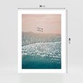 Plakat bez ramy 30x40 - Turkusowe Uroki - niebieskie turkusowe morze, plaża