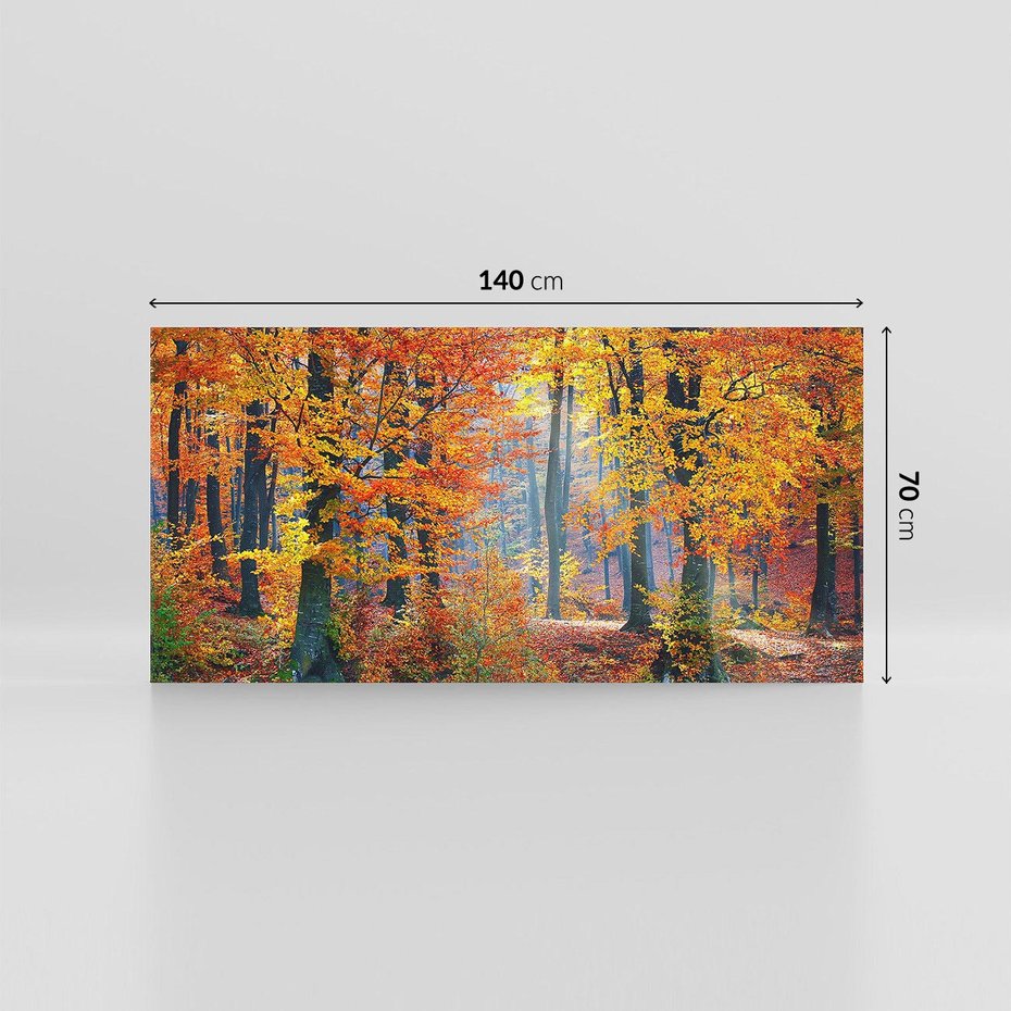 Obraz na płótnie 140x70 - Jesienny taniec lasu - jesień, las