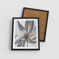 Plakat w ramie 40x50 - Olejne kwiaty - wyraz emocji - kwiaty, malowane - rama czarna