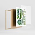 Plakat w ramie 30x40 - Oaza Natury - liście, tropikalne - rama drewno