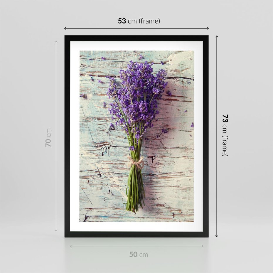 Plakat w ramie 50x70 - Kwiatowy bukiet pełen piękna - bukiet, kwiaty - rama czarna
