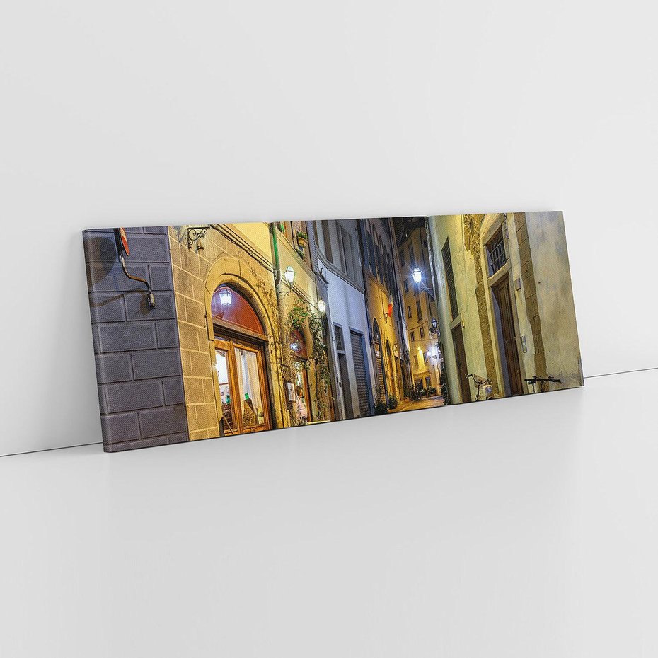 Obraz na płótnie 150x50 - Toskańska uliczka: włoski urok - Włochy, Toskania
