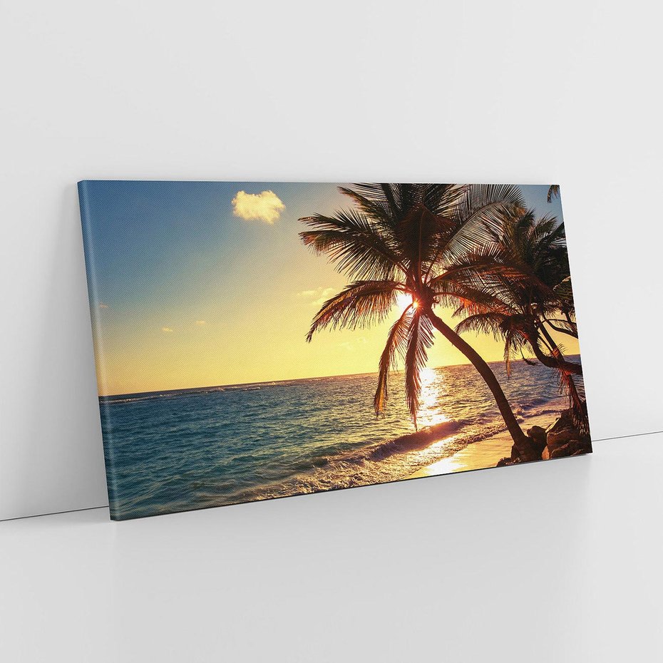 Obraz na płótnie 140x70 - Rajski Widok - zachód słońca,