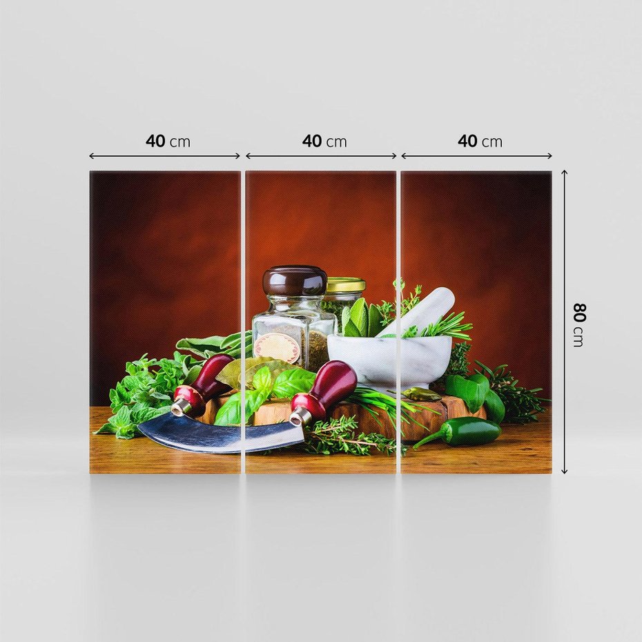 Obraz na płótnie 120x80 - Kulinarna przygoda - do kuchni, przyprawy