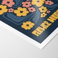 Plakat bez ramy 30x40 - Impulsy Rozkwitu - plakat, granatowe tło