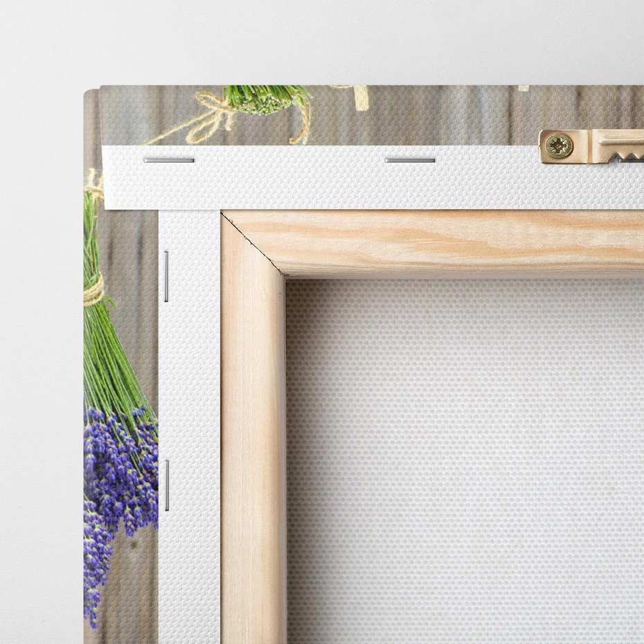 Obraz na płótnie 70x70 - Lawenda kompozycja Kwiaty - lawenda, kwiaty