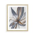 Plakat w ramie 40x50 - Olejne kwiaty - wyraz emocji - kwiaty, malowane - rama drewno