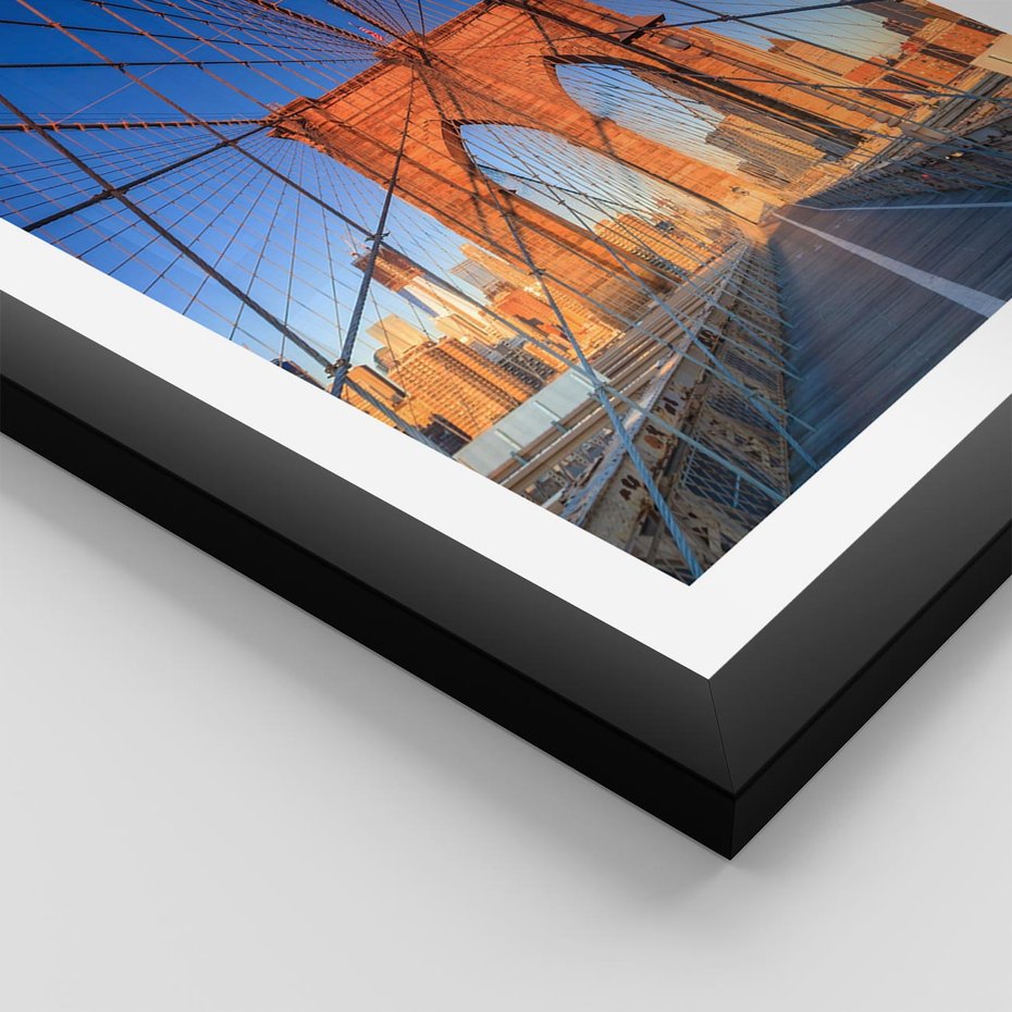 Plakat w ramie 40x50 - Most architektoniczne arcydzieło - most, architektura - rama czarna