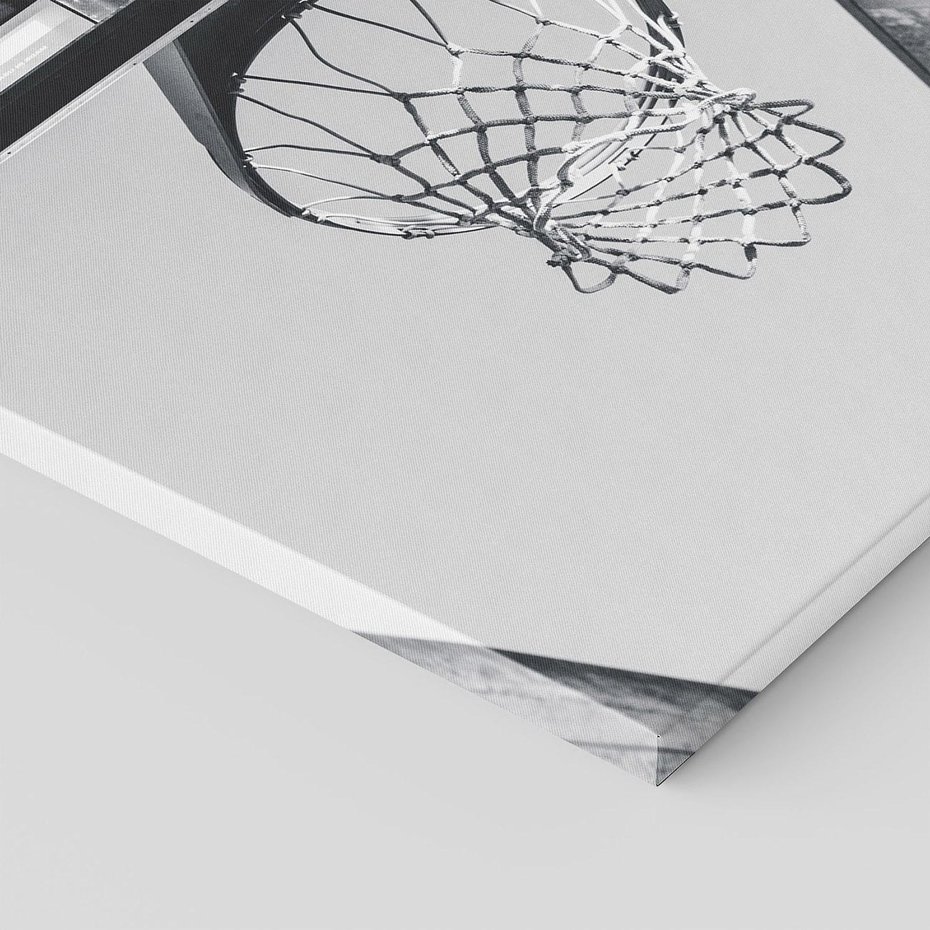 Obraz na płótnie 50x70 - Koszykówka - Radość Gry w Kosz - koszykówka, kosz