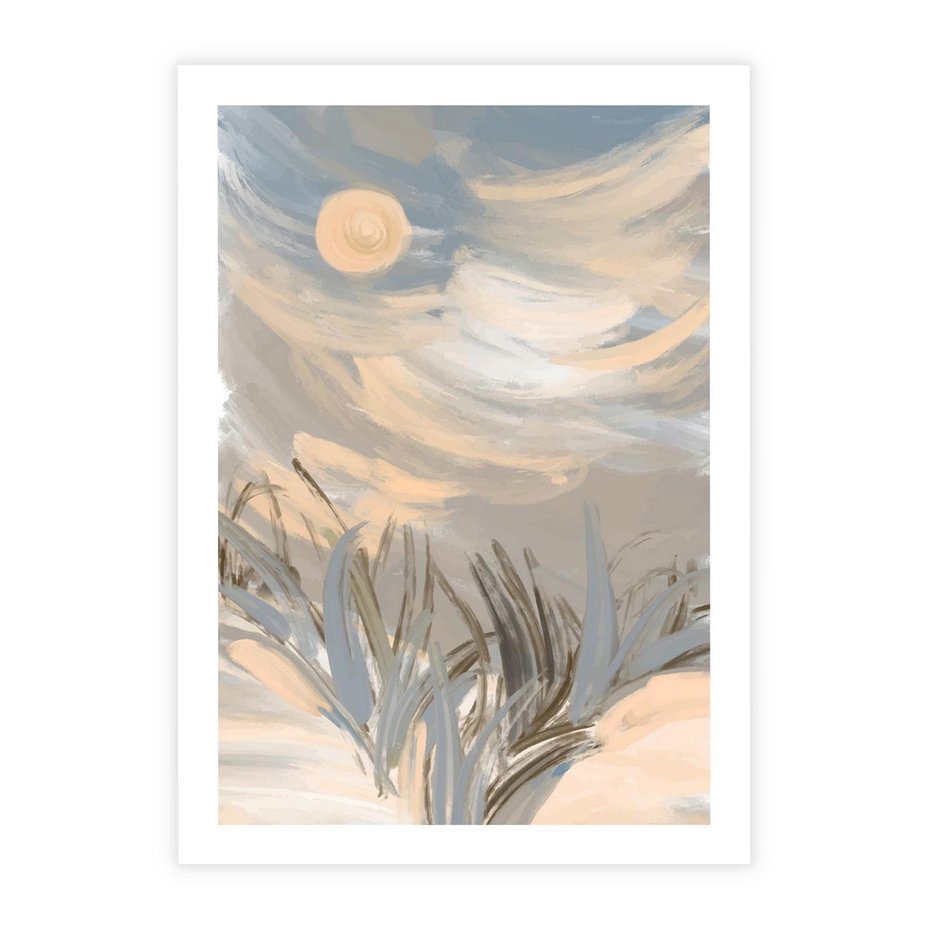 Plakat bez ramy 50x70 - Światłości Taniec - akwarela, obraz