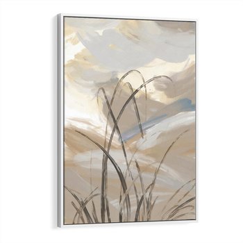 Obraz w ramie 50x70 - Nowoczesne Odbicia - akwarela, obraz - rama biała