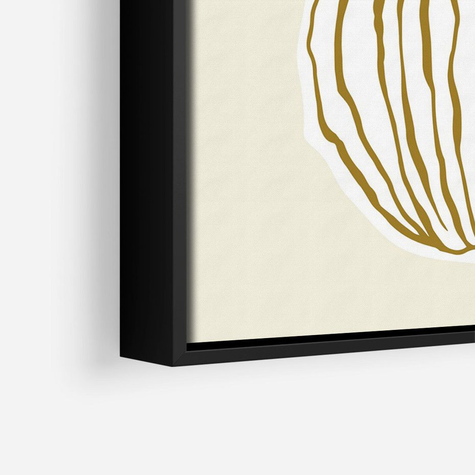 Obraz w ramie 50x70 - Przenikające Formy - abstrakcyjny plakat, kwiaty - rama czarna