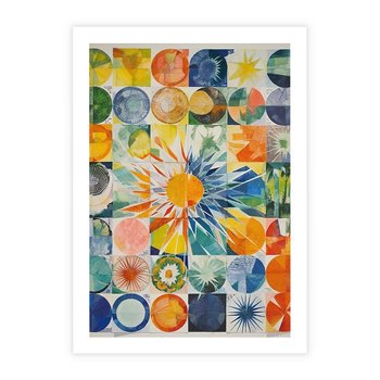 Plakat bez ramy 30x40 - Rozkwitające Wzory Abstrakcji - abstrakcyjny obraz, mnogość kolorów