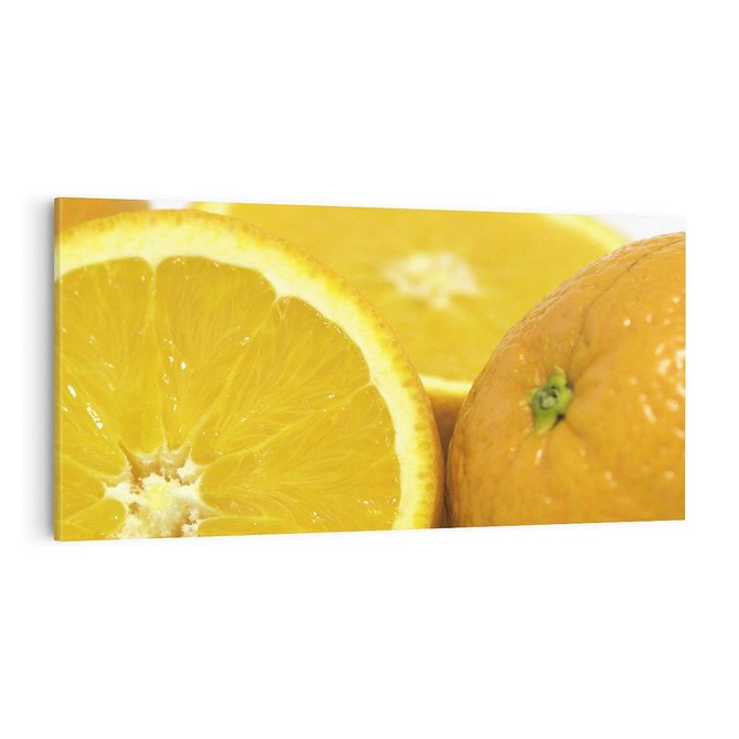 Obraz na płótnie 100x50 - Cytrusy Żywy Zapach Energii - cytruny, owoce