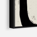 Obraz w ramie 50x50 - Wnętrza Kształtów - abstrakcja, minimalizm - rama czarna
