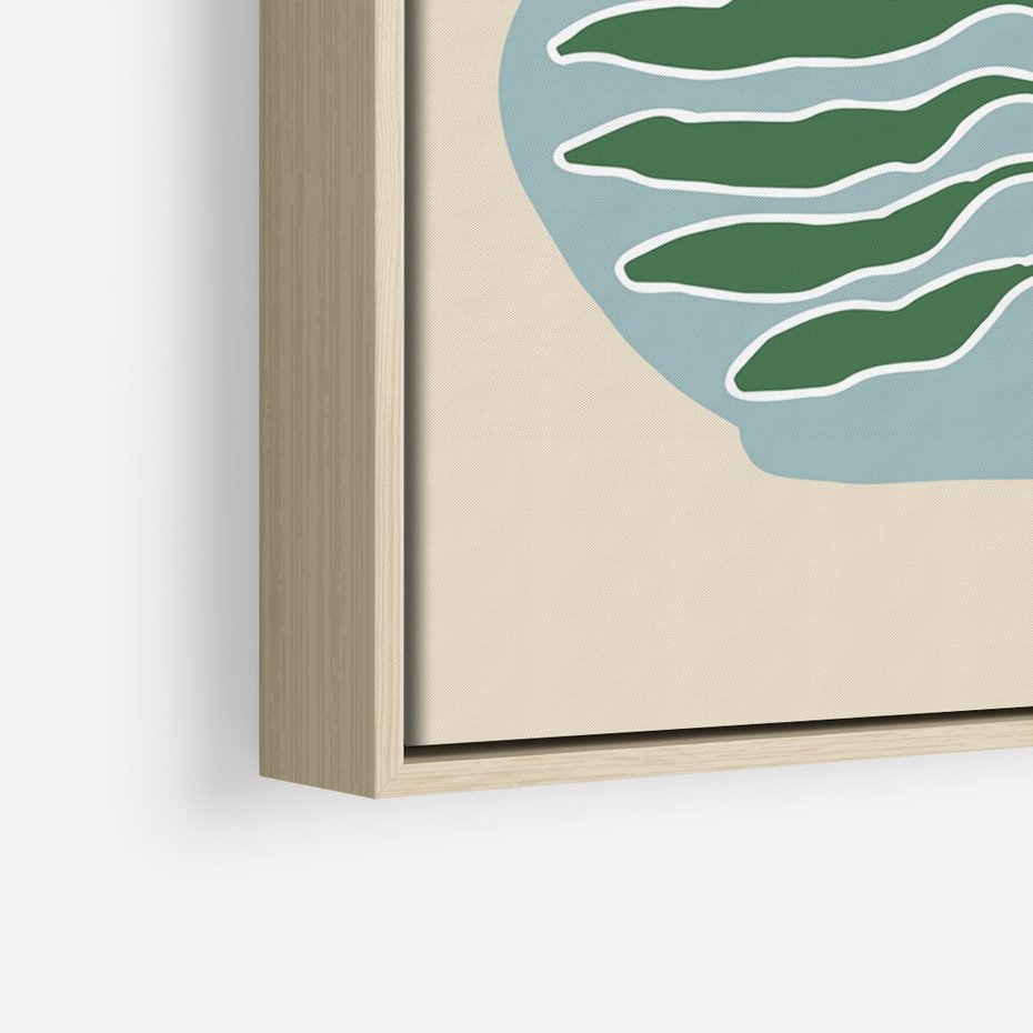 Obraz w ramie 80x120 - Wewnętrzne Spektrum - boho styl, wazon - rama drewno