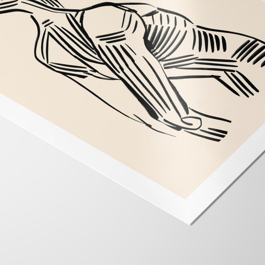 Plakat bez ramy 30x40 - Eksploracja Wizualna - szkic, czarno biały