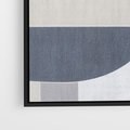 Obraz w ramie 50x50 - Odbicie wschodzącego jutra - graficzne kształty, geometria - rama czarna