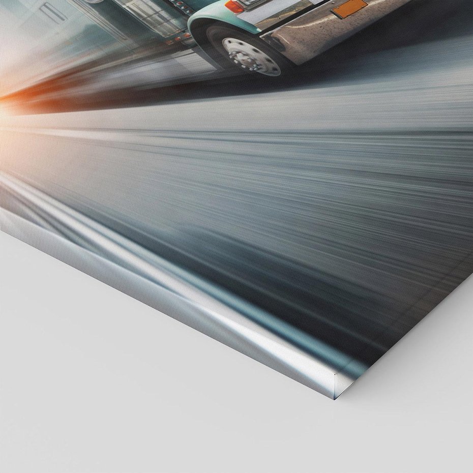 Obraz na płótnie 120x80 - Przez prerię ciężarówką - ciężarówka, USA