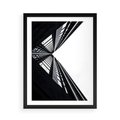 Plakat w ramie 50x70 - Nowoczesność w Linii - architektura, proste linie - rama czarna