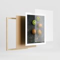 Plakat w ramie 40x50 - : Zdrowe kąski - kiwi, owoce - rama drewno