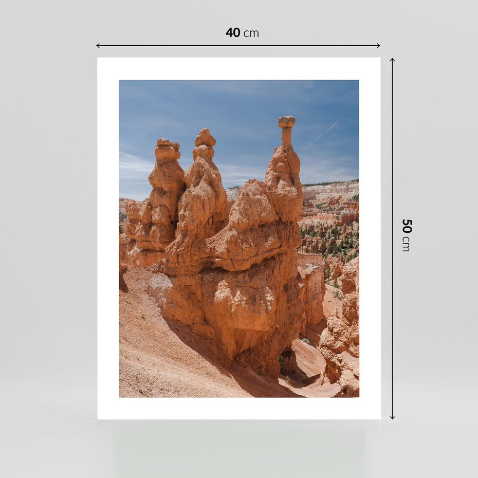 Plakat bez ramy 40x50 - Spektakularne Formacje Naturalne - kanion, pustynia