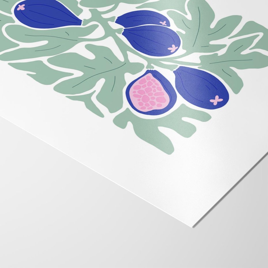 Plakat bez ramy 40x50 - Figi Fioletu - figi, sztuka nowoczesna