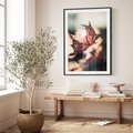 Plakat bez ramy 30x40 - Liść w Jesieni - jesienny liść, czerwony