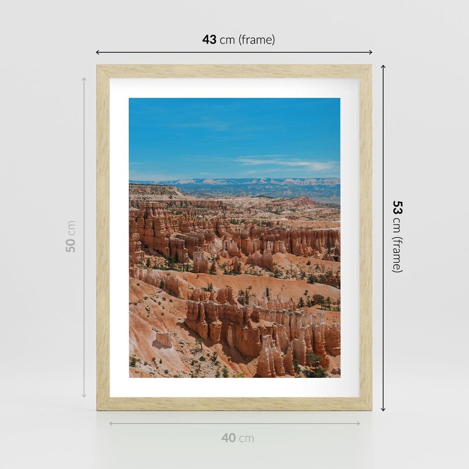 Plakat w ramie 40x50 - Wielki Kanion - wielki kanion, krajibraz - rama drewno
