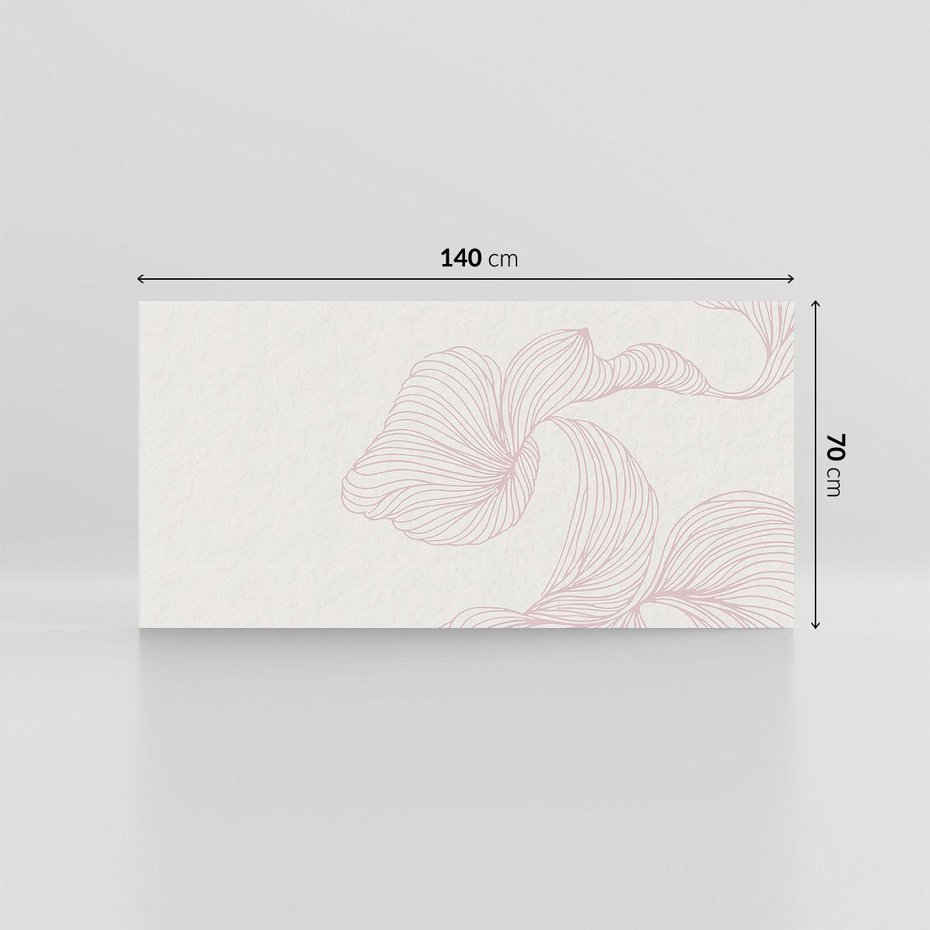 Obraz na płótnie 140x70 - Szept marzeń i tajemnic - abstrakcyjne, roślinne ornamenty