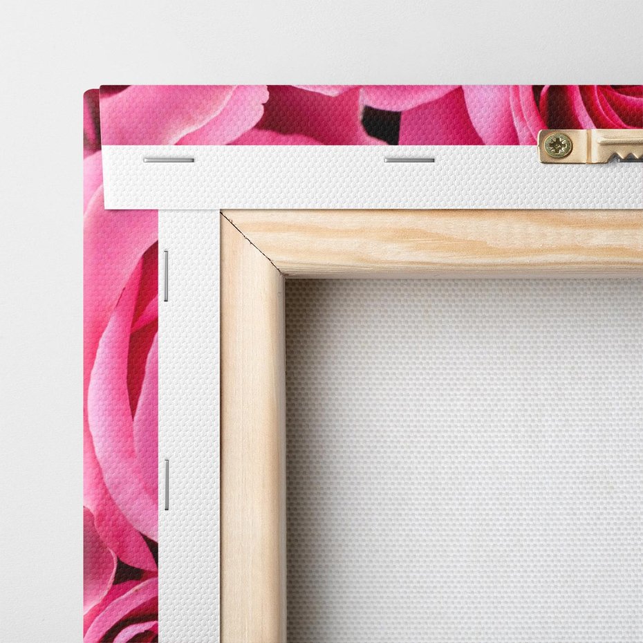 Obraz na płótnie 140x70 - Romantyczne róże w pełnym rozkwicie - róże, kwiaty