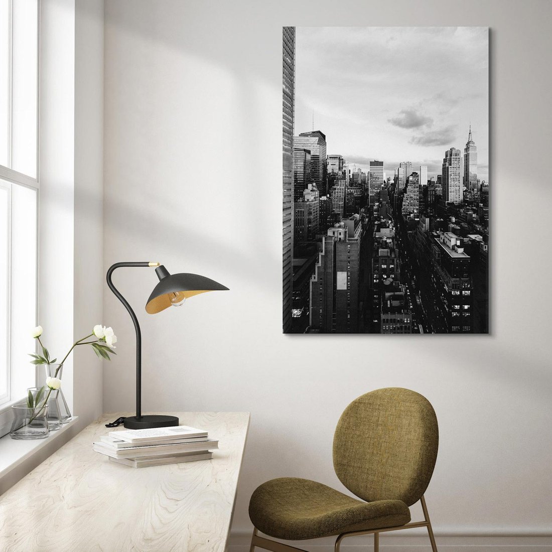 Obraz na płótnie 80x120 - Wibracje Miejskiego Życia - miasto, wieżowce