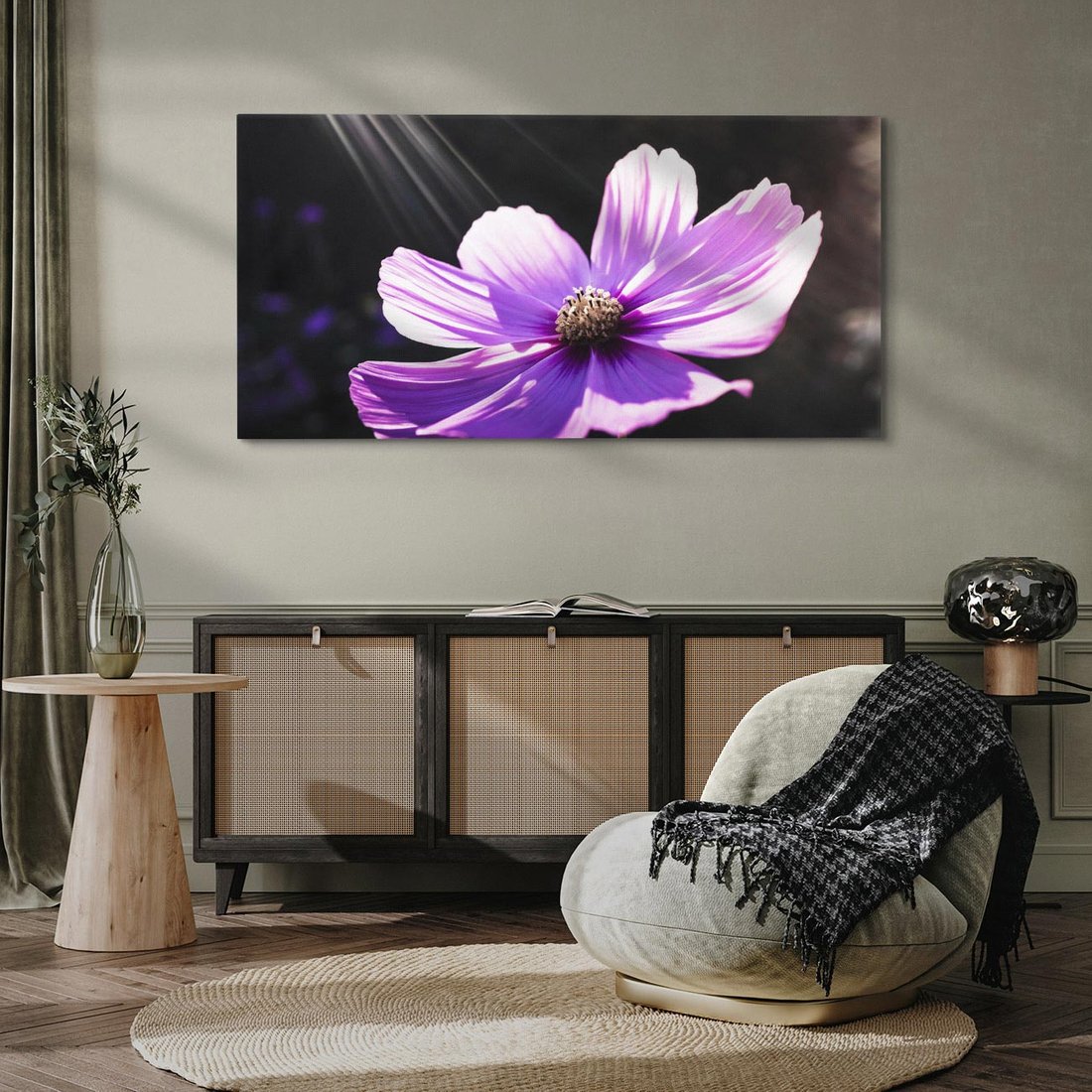 Obraz na płótnie 120x60 - Kwiatowy taniec natury - kwiat, kwiaty