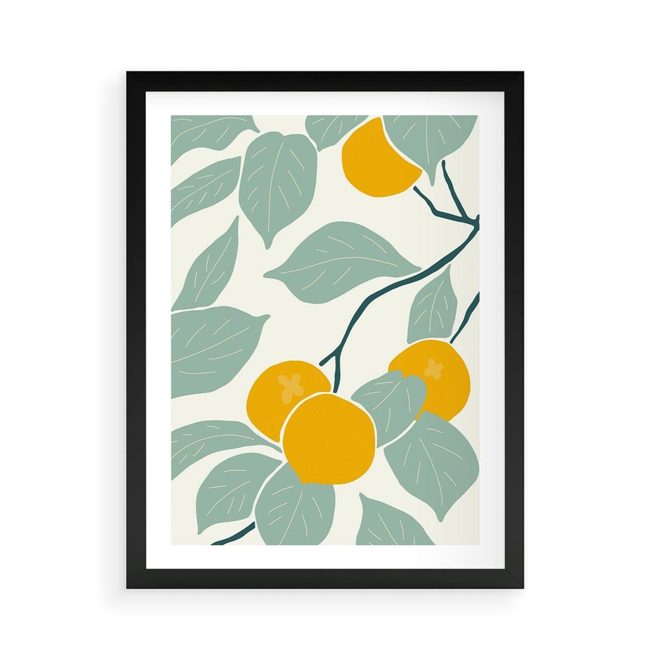 Plakat w ramie 50x70 - Wewnętrzna Melodia - plakat, nowoczesna sztuka - rama czarna