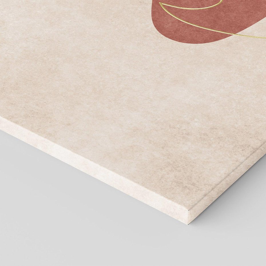 Obraz na płótnie 140x70 - Akwarelowa Magia Liści - grafika, styl mid century