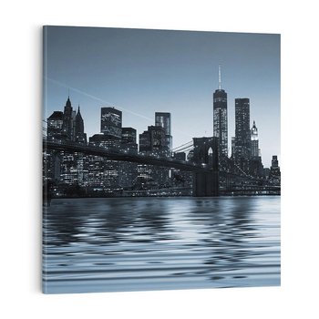 Obraz na płótnie 40x40 - Ikona Manhattanu: Most w Nowym Jorku - most, Nowy Jork