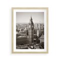 Plakat w ramie 40x50 - Magiczna esencja Londynu: Big Ben i miasto - Big Ben, Londyn - rama drewno