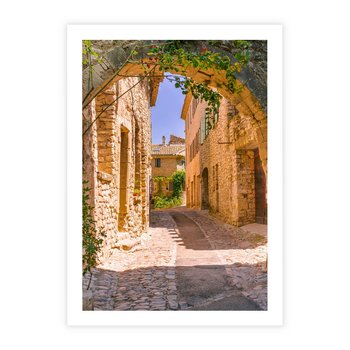Plakat bez ramy 21x30 - Malownicza uliczka w perspektywie - uliczka, perspektywa