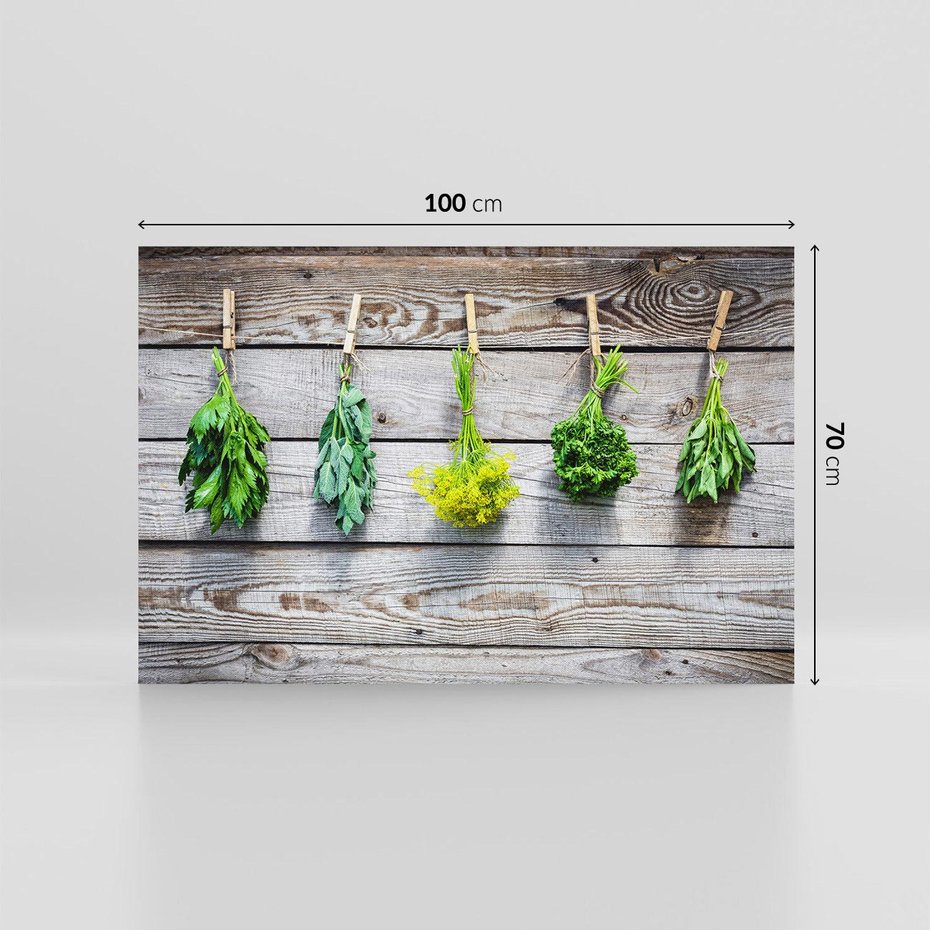 Obraz na płótnie 100x70 - Zielenina: Harmonia natury - zielenina